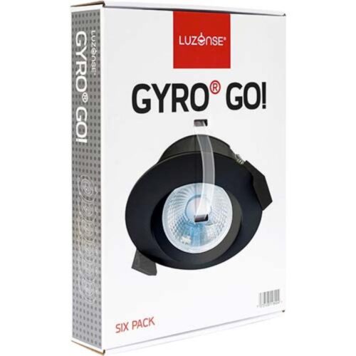 Gyro Go! 6x8W 700lm 2700K IP44 Svart