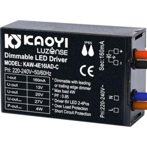 mini-D Driver 4W 160mA 3-4 stk