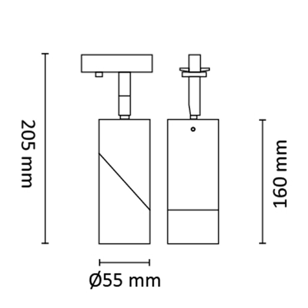 Titan Twist Square Spot 6W 380lm 2700K Vit #4