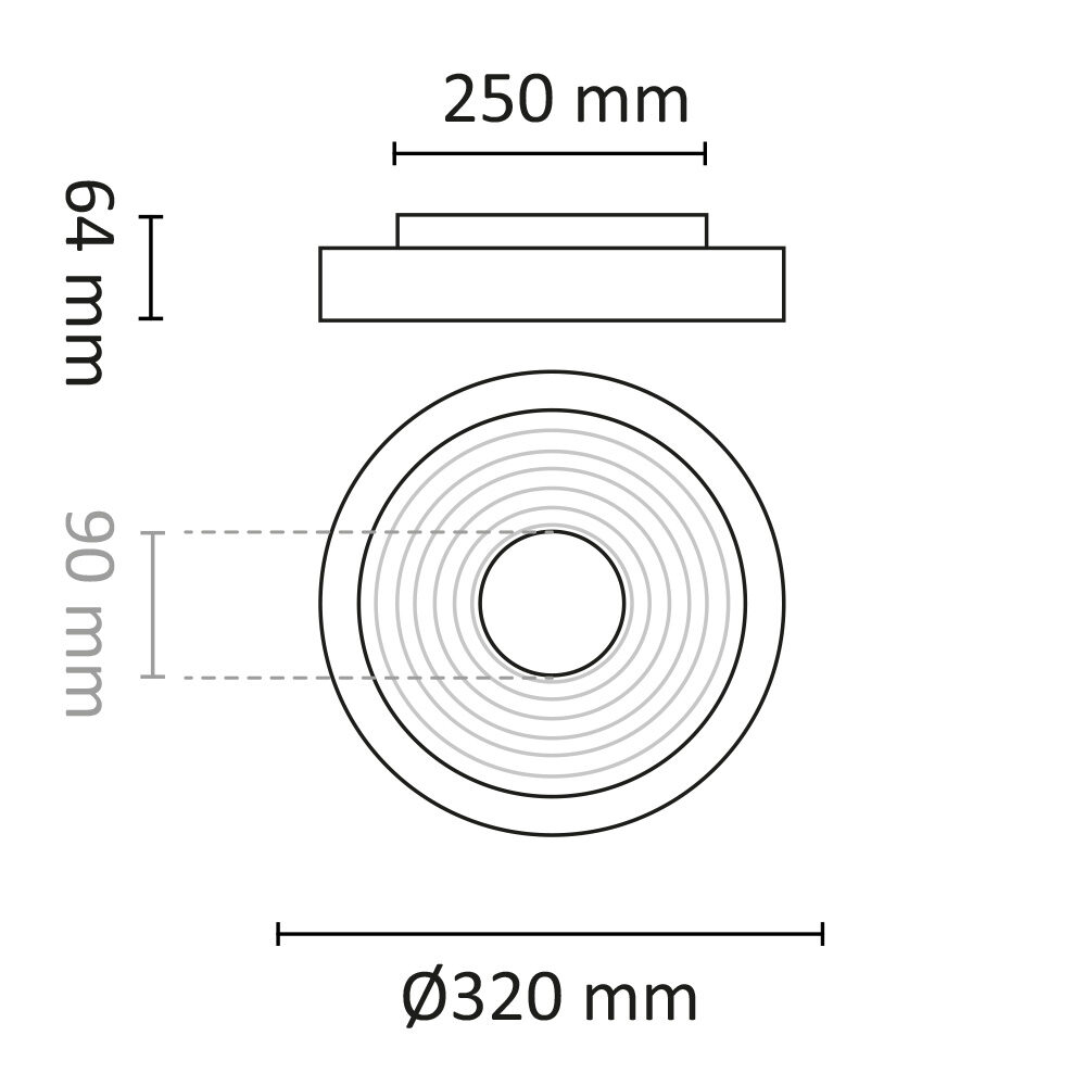 Sandy M 2700/3000K Dim Svart/guld #7
