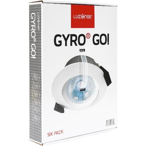 Gyro Go! 6x8W 720lm 3000K IP44 Vit