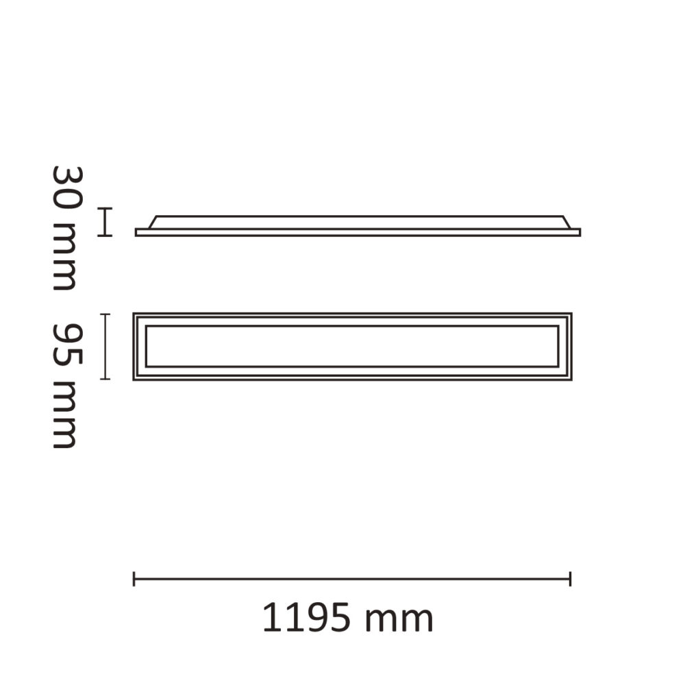 Square R1200/100 4000lm 3000K 40W OP 1050mA #3