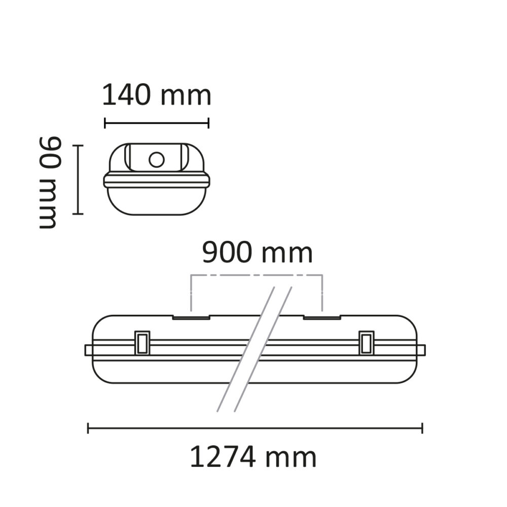Tyfon II 1200 4800lm 4000K IP65 Sensor #8