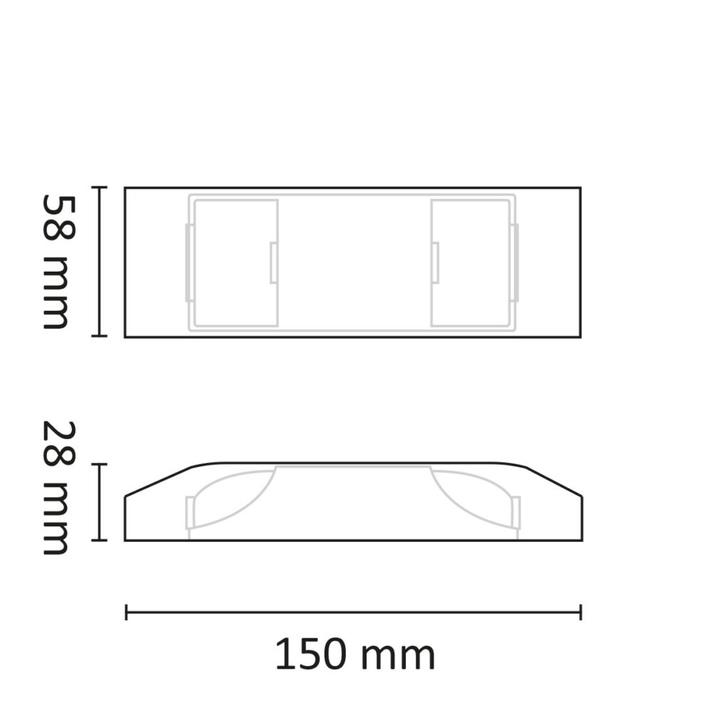 Drivdon 1-4W LED 160mA m/kåpa Dim #5