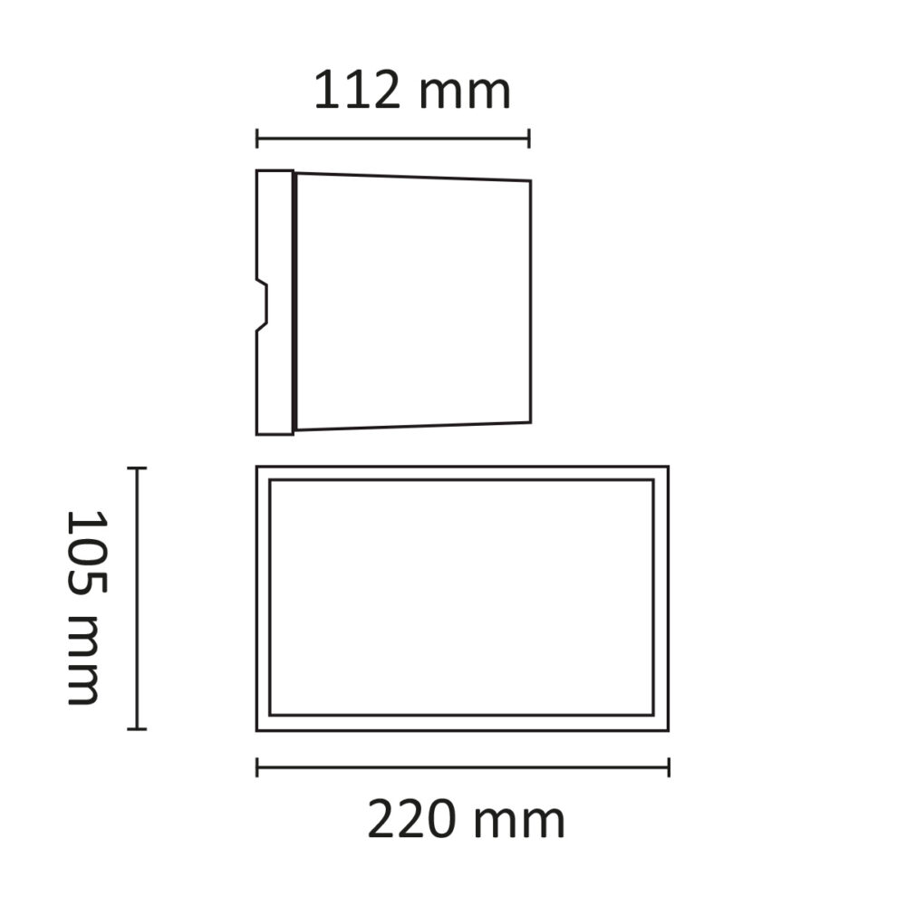 Case 1x12W 1140lm 4000K Asym Vit #6