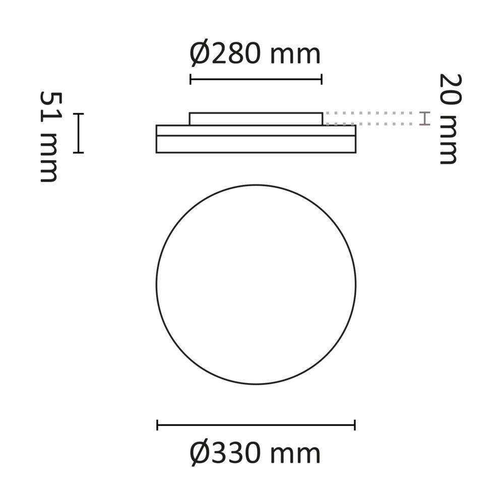 Switch Saver Sensor 2600lm 330mm Vit #8