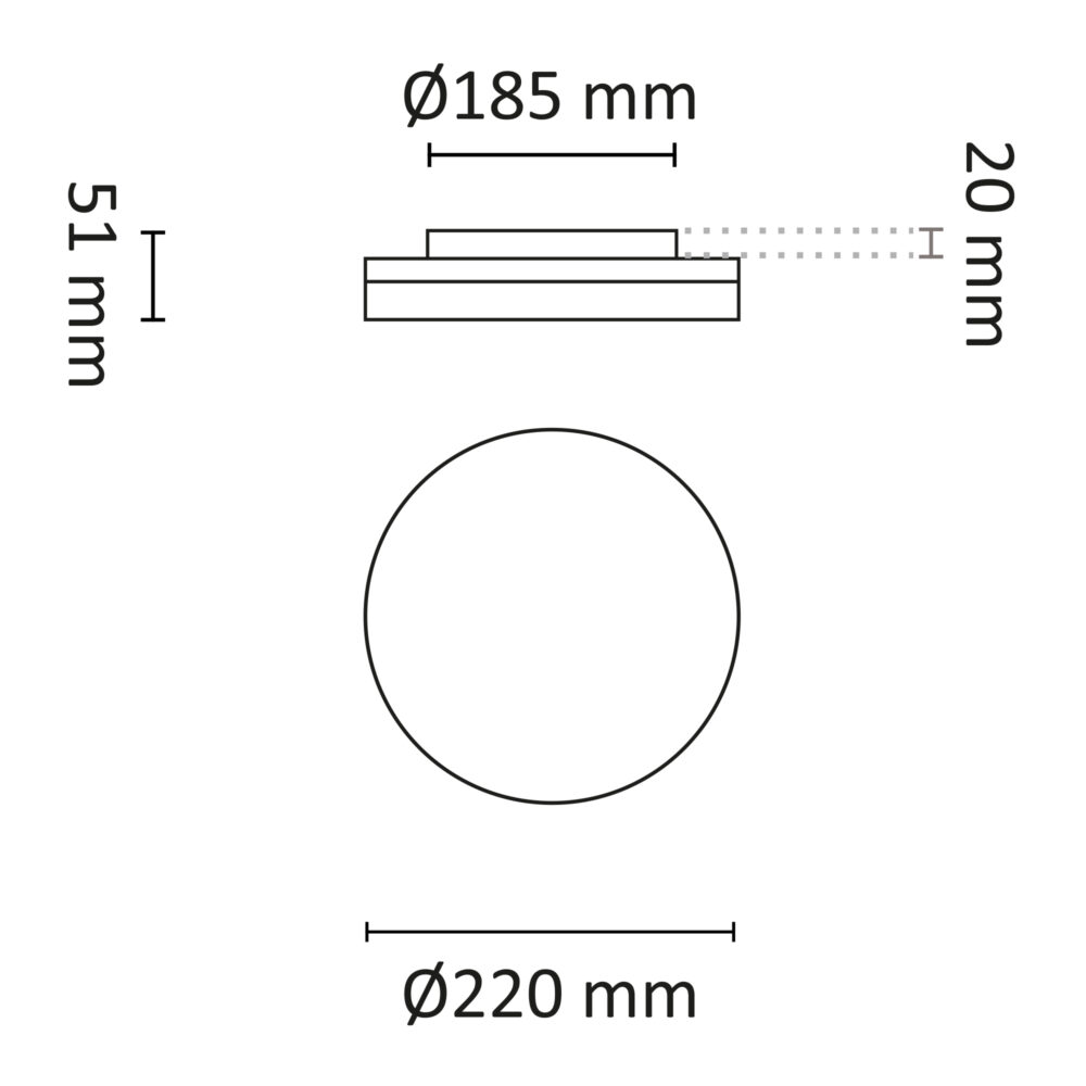 Switch Saver Sensor 1050lm 220mm Vit #8