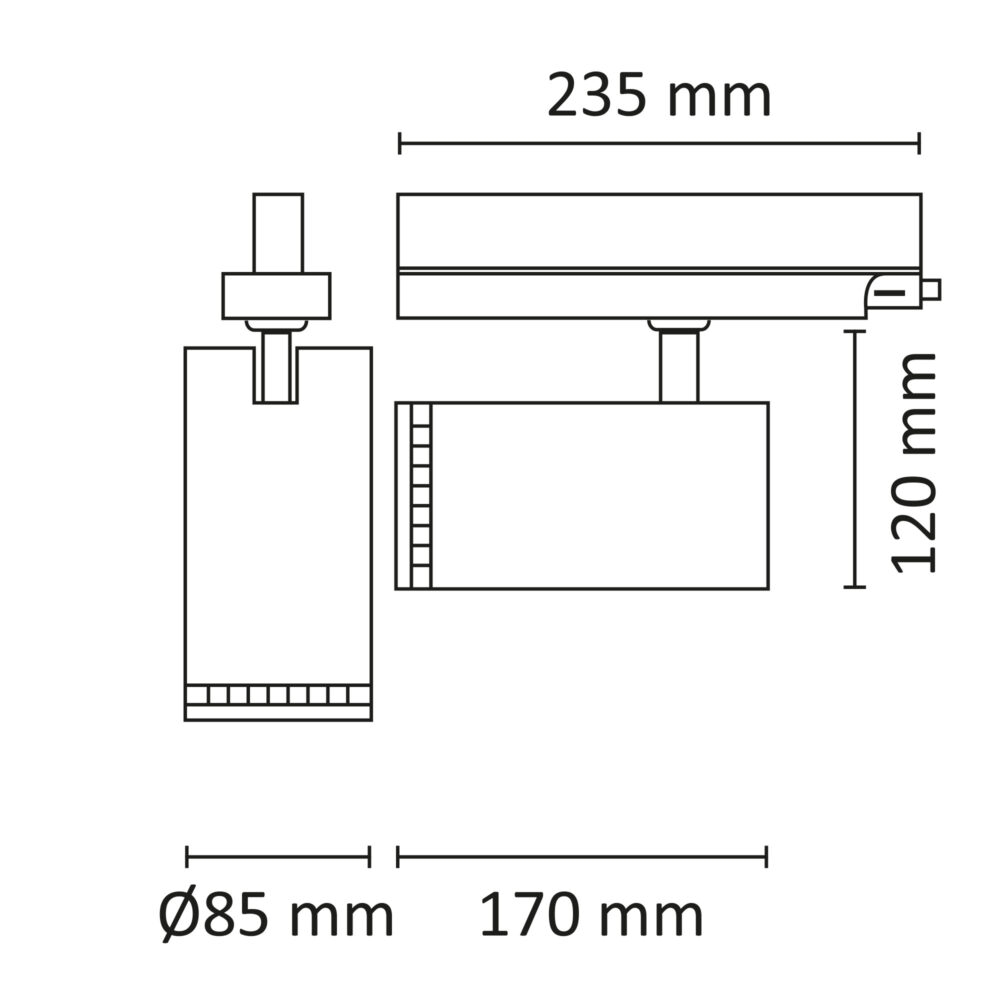 Switch Spot 3T Zoom DALI 2700/3000/4000K Vit #4