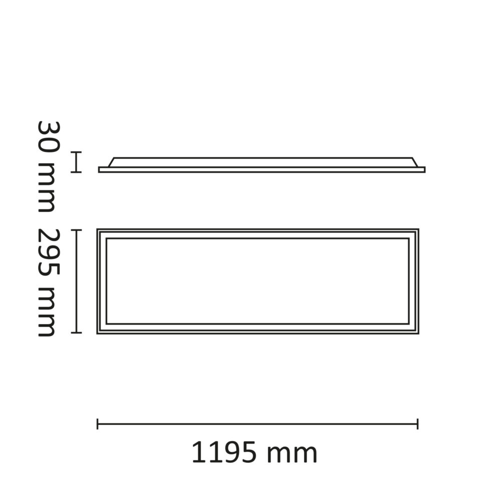 Square BL R1200 4375lm 3000/4000K MP u/don #3